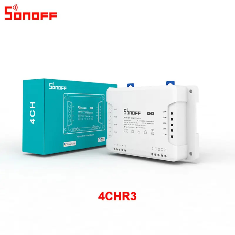 Sonoff - Interruptor Inteligente Wi-Fi Sonoff 4CHR3 de