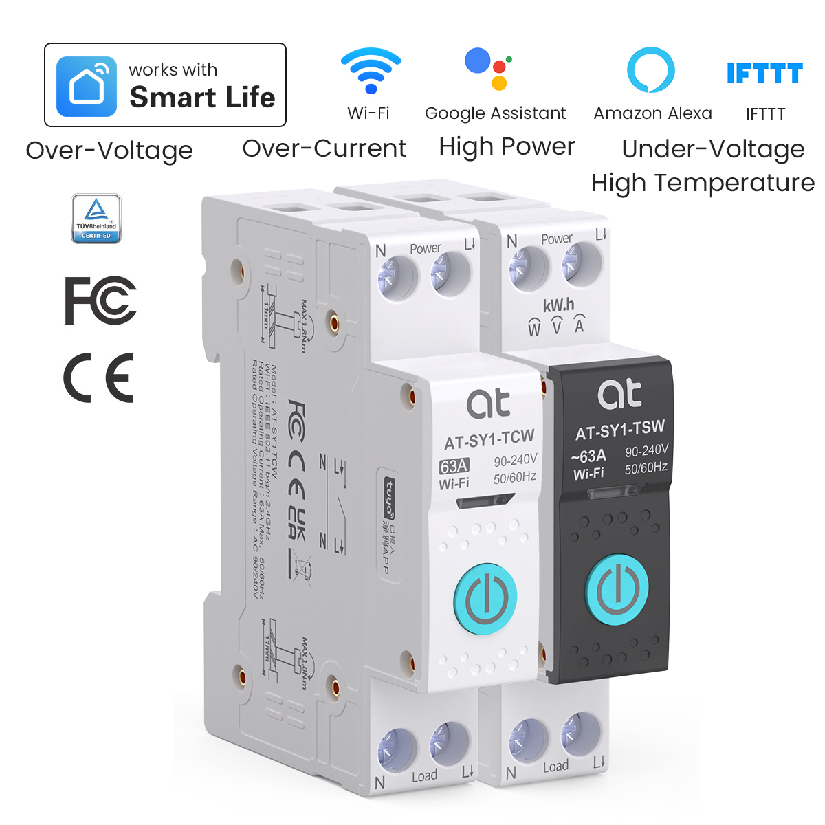 Smart Relay Tuya - Tuya wifi disjuntor inteligente 1p +