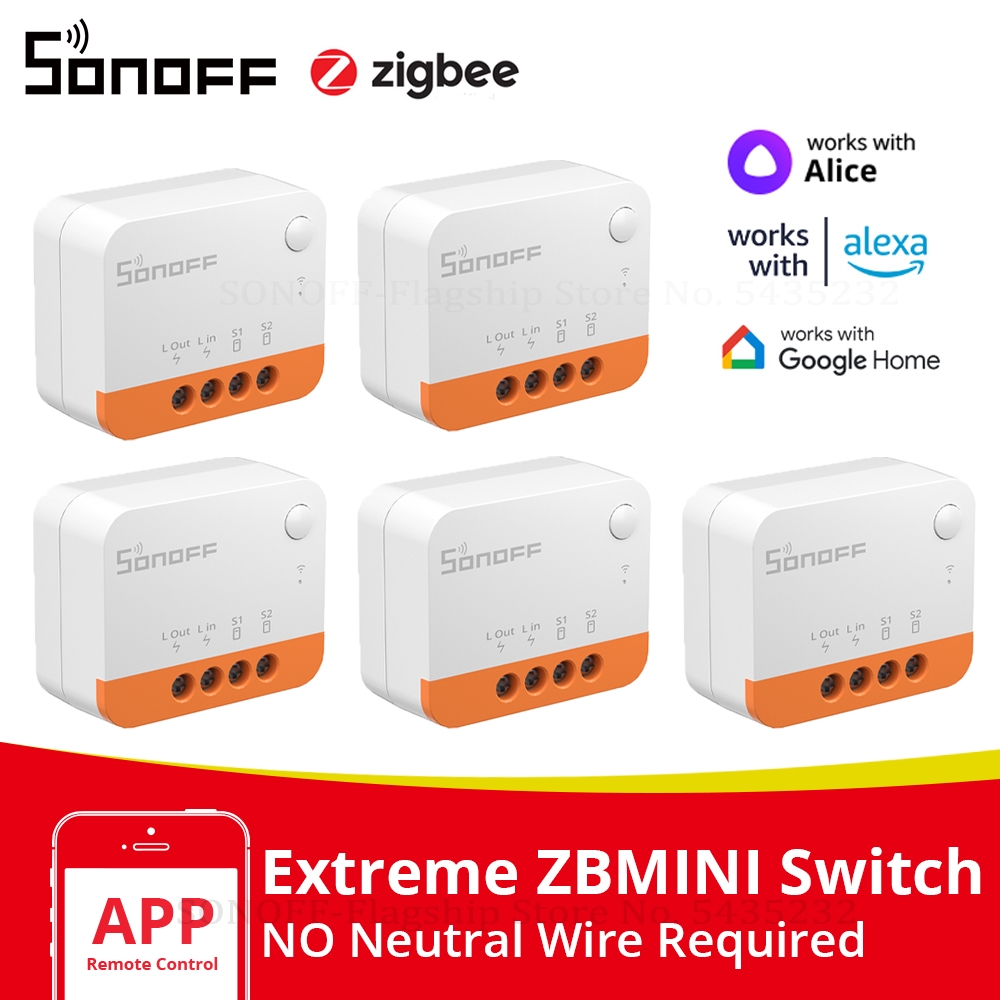 Sonoff Mini R4 - Sonoff-interruptor inteligente para automação residencial, 1/3/5pcs,