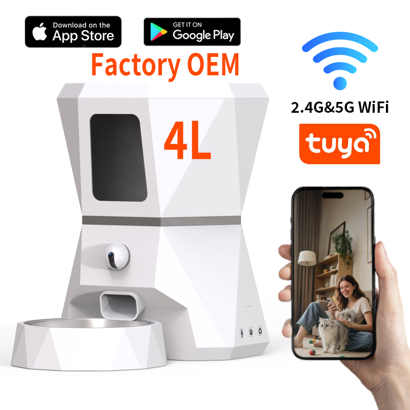 Tuya Smart - Dispensador Automático de Ração para Gatos