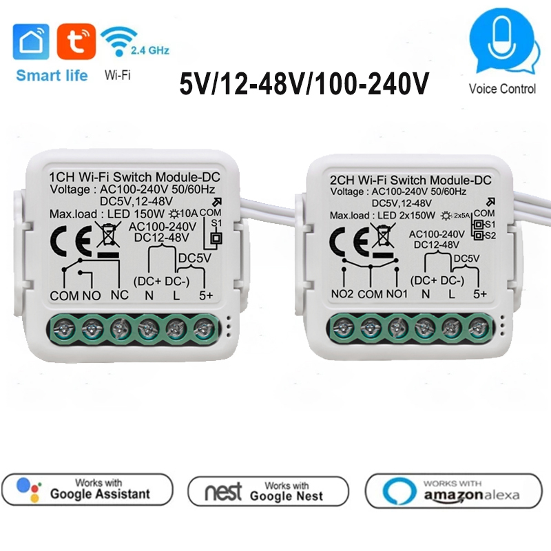 Tuya 4 Channel - Módulo de interruptor de contato seco