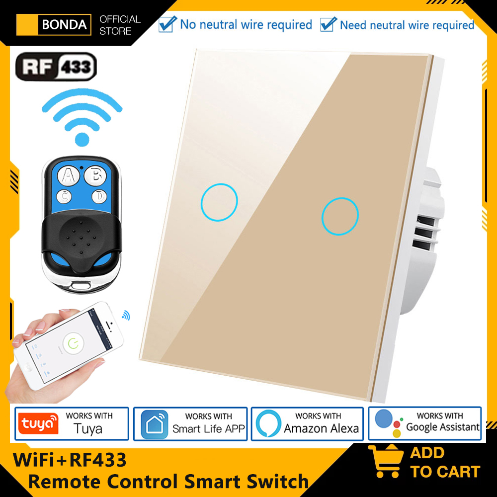 Smart Relay Tuya - Tuya ue wifi + rf433 interruptor