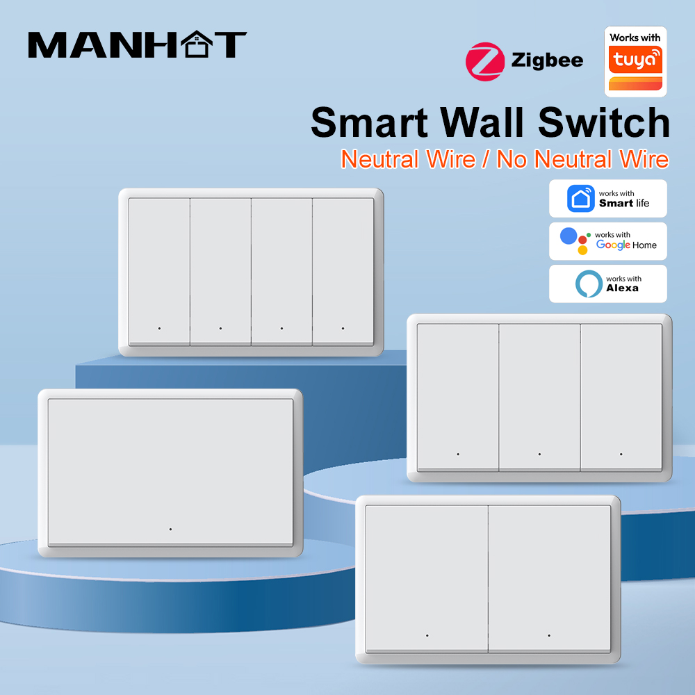 Smart Relay Tuya - Interruptor Inteligente ZigBee3.0 Sem Fio Neutro,