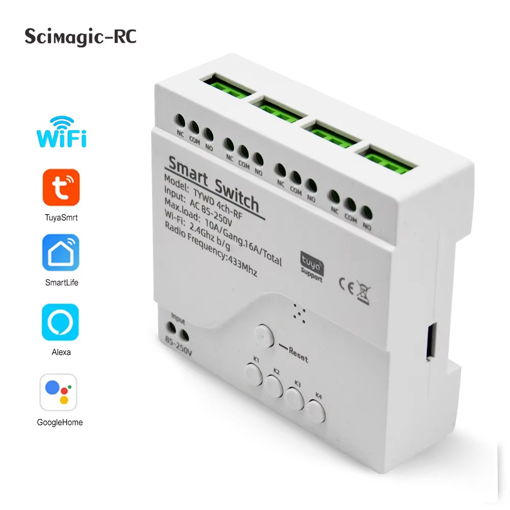 Interruptor inteligente tuya 4 - Tuya 4 Channel avaliação e preço