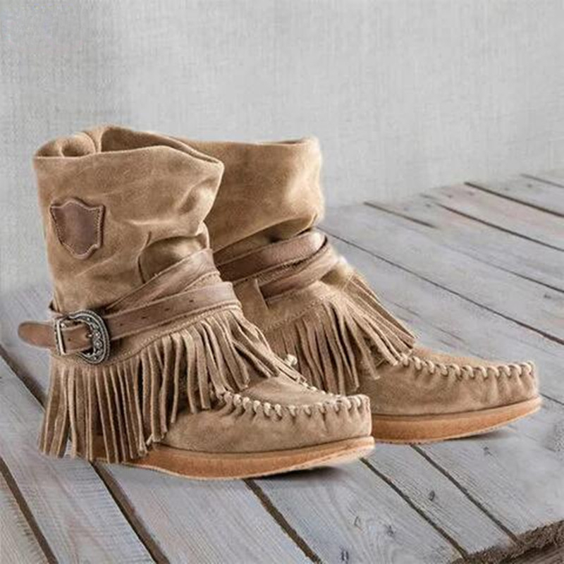 Retro borla botas femininas zí - Tasmota avaliação e preço