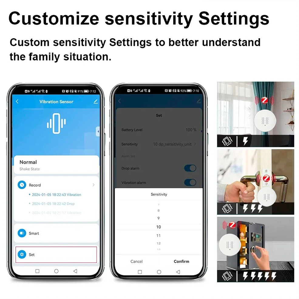 Sensor de Vibração e Inclinaçã - Home Assistant Tuya avaliação e preço