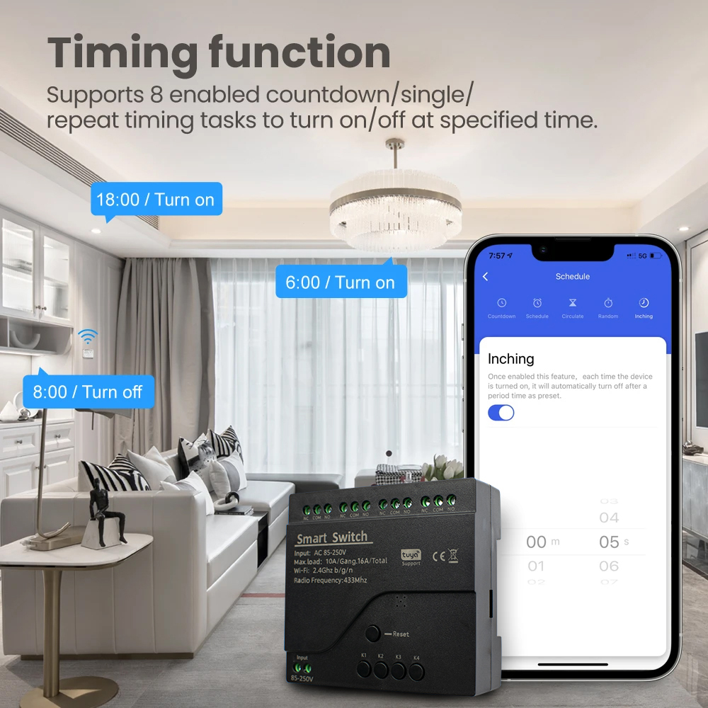 Módulo de Relé WiFi Inteligent - Tuya 4 Channel avaliação e preço
